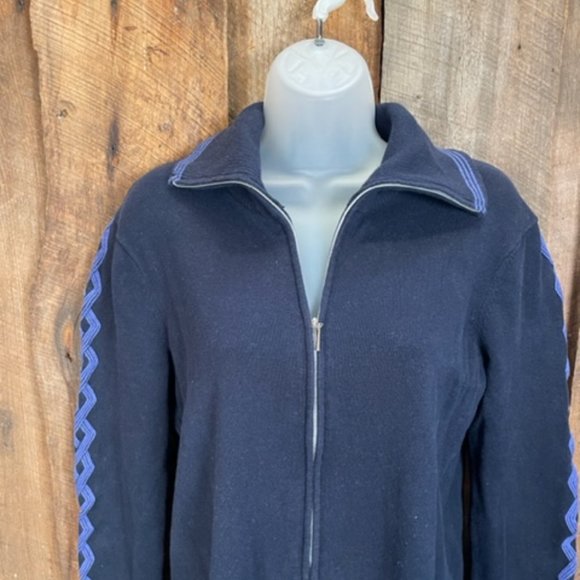 EP Pro Navy Zip Up Cardigan - Size Medium - Picture 2 of 11